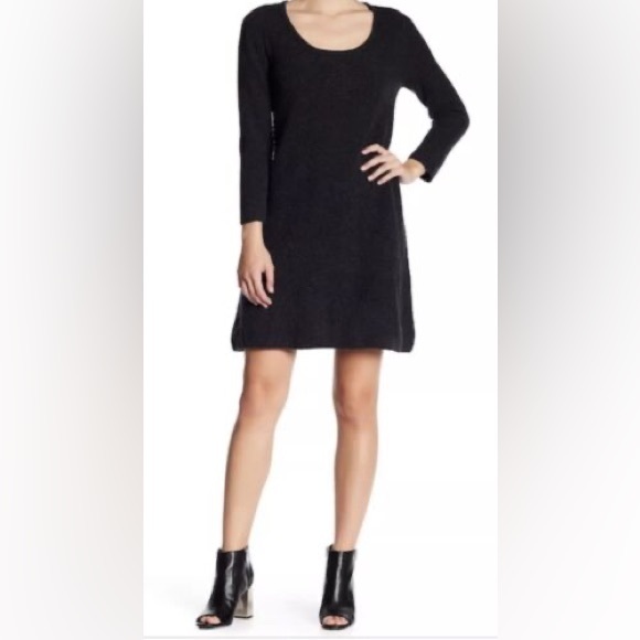 Calypso St. Barth Kahimi 100% Cashmere Dress Sweater Gray Ribbed Luxury Class ☃️ - Picture 7 of 7